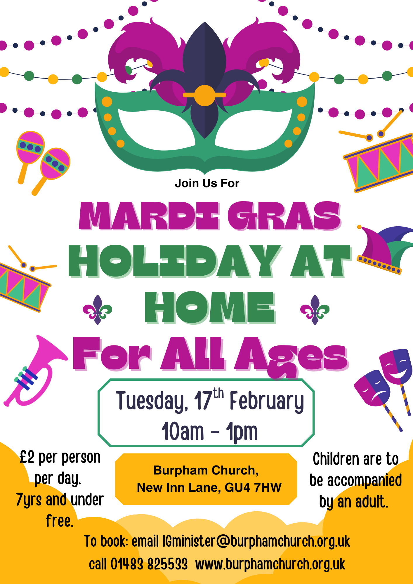 Mardi Gras Holiday at Home Fly